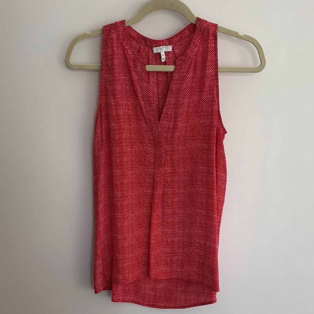 Joie Red Sleeveless Blouse